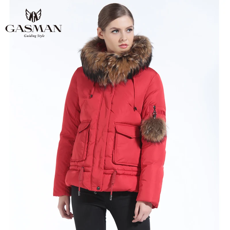 GASMAN 2018 Down Jacket Short Women Winter Warm Female Thick Down Parka Overcoat Women's Windproof Coat Winter Plus Size 3XL