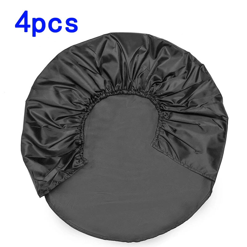 4pcs black Auto Wheel Tire Covers Protector Waterproof Anti-scratch 80*30cm 210D Oxford cloth accessories suitable for most cars