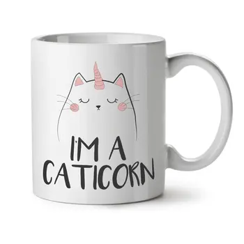 

Cat Unicorn Funny White Tea Coffee Ceramic Mug