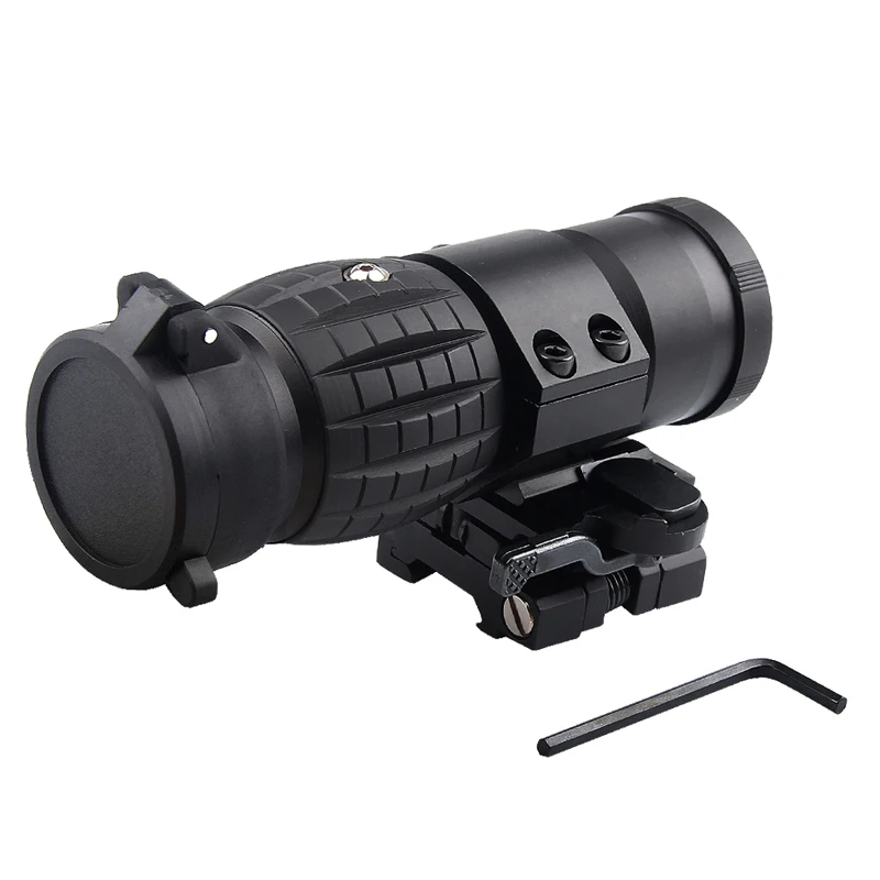 Tactical QD FTS 3X Magnifier Scope With Flip To Side Mounts Fits For 551 552 Airsoft RL6-001-05