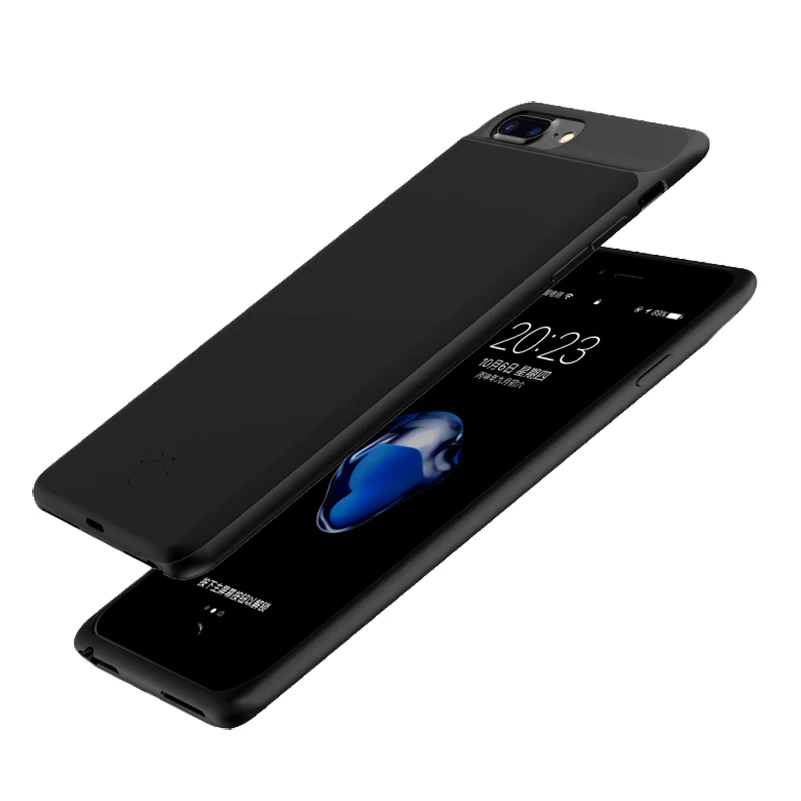 Online 5000 mAh 7000 mAh batería carcasa para iPhone 6 s 6 s 7 8 cargador de batería para iPhone 6 6 s 7 8 Plus cargador de batería