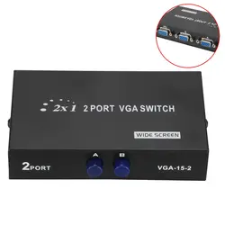 2 Порты и разъёмы VGA Мониторы проектор обмен Шерер 2 шт. 1 Мониторы переключатель коробки ручной переключатель конвертер для ЖК-дисплей pc ТВ