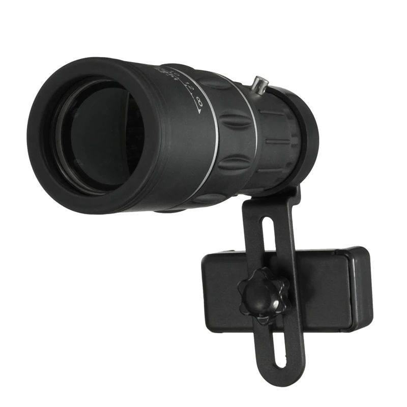imágenes para Universal 16x52 teléfono senderismo camping telescopio telescopio monocular lente de vidrio óptico con holder clip para iphone para samsung imágenes para Universal 16x52 teléfono senderismo camping telescopio telescopio monocular lente de vidrio óptico con holder clip para iphone para samsung