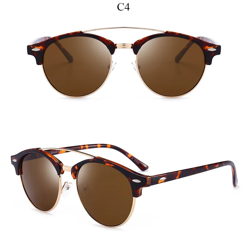 Jsooyan круглые поляризационные солнцезащитные очки в стиле ретро женские и мужские брендовые дизайнерские солнцезащитн