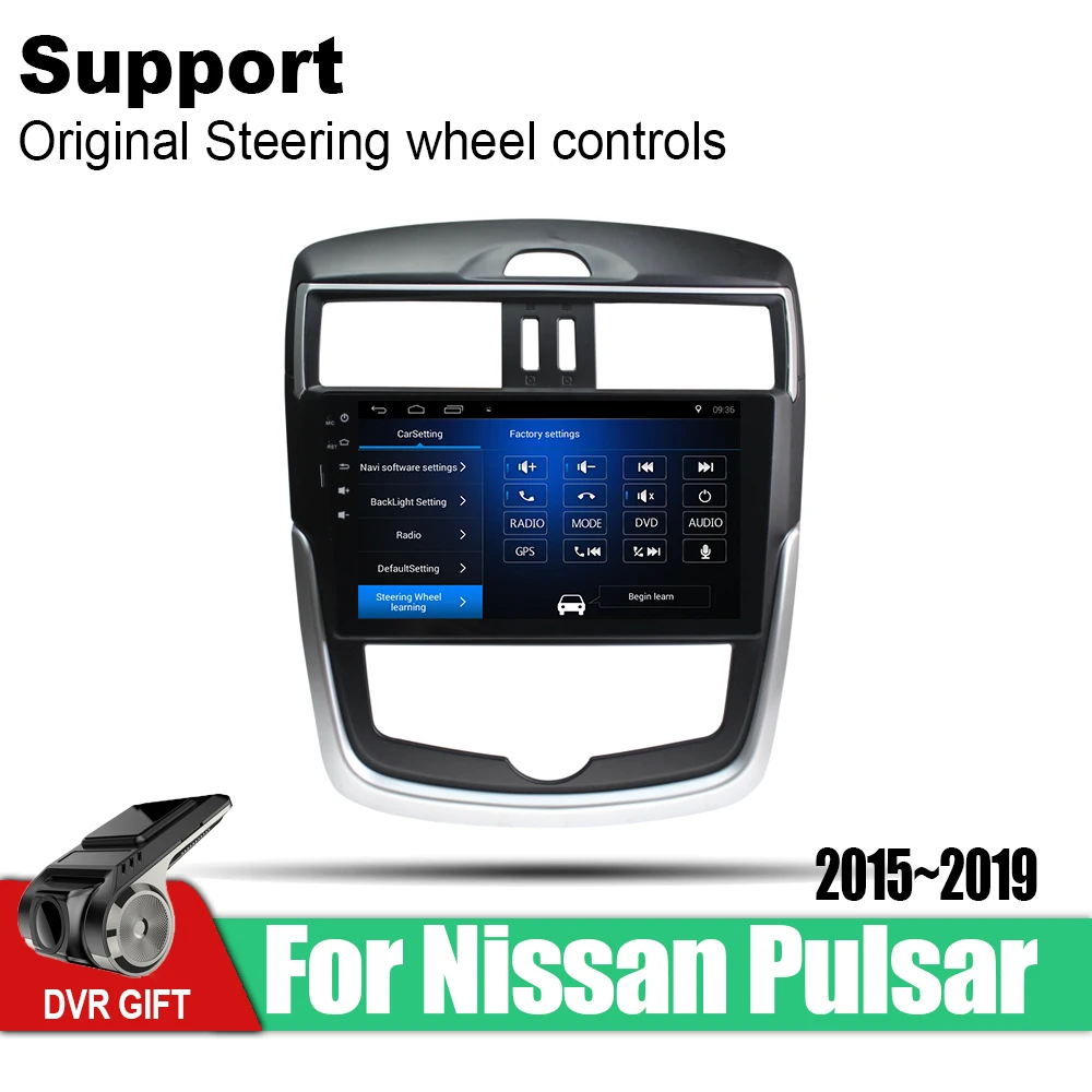 ZaiXi Android автомобильный GPS мультимедийный плеер для Nissan Pulsar C13 2015 ~ 2019 навигационный