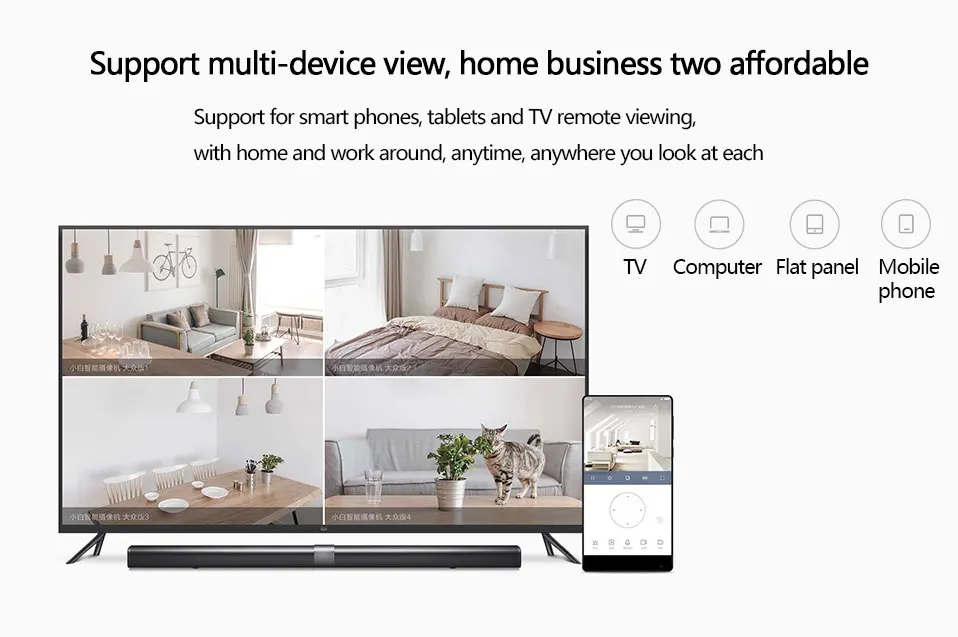 Xiaomi Mi Смарт камера популярная 720P HD Ночное видение Cam Беспроводной WiFi IP Webcam Умный домашний монитор приложение для телефона Компьютер ТВ