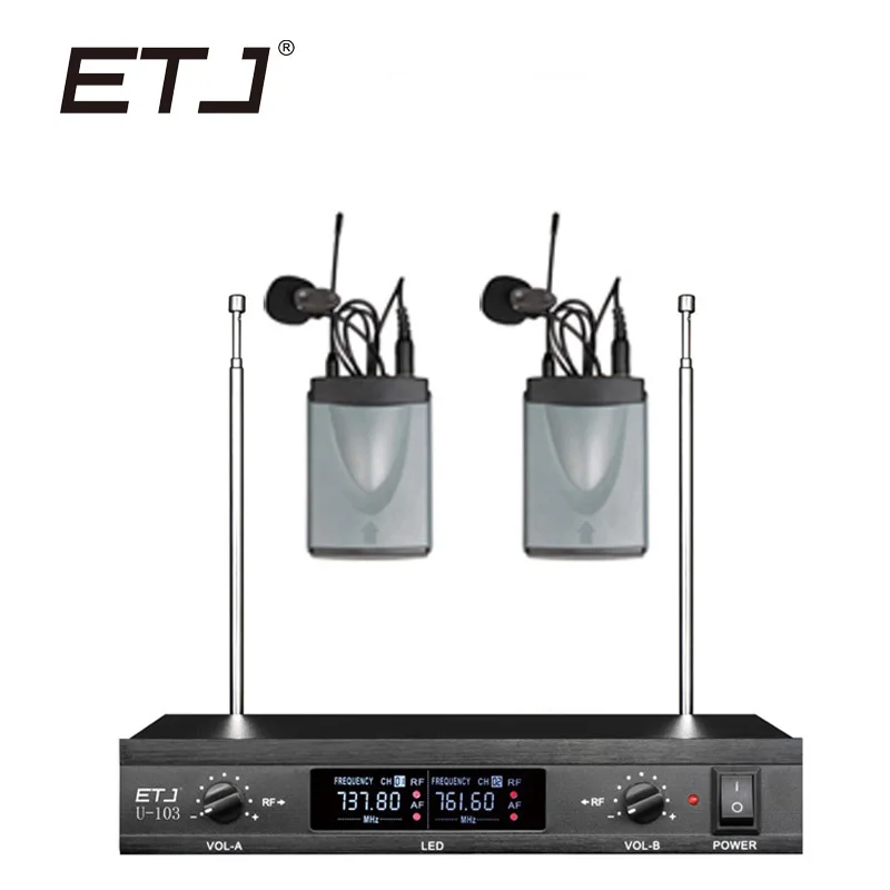 ETJ бренд двойной беспроводной микрофон изменяемый ручной поясной беспроводной микрофон U-103 - Цвет: Model 6