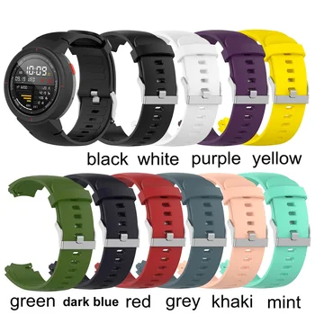 

Soft Silicone Watch Strap Fashion Watch Band Replacement Bands Sport Band Bracelet Straps for Huami Amazfit Verge 3