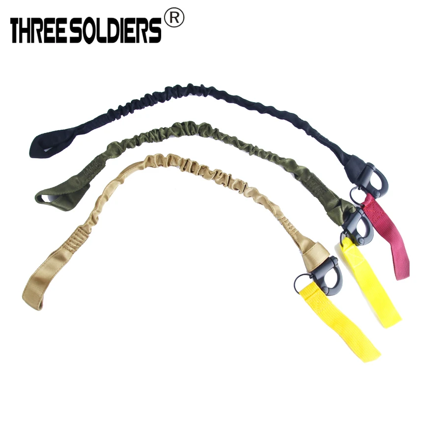 

THREE SOLDIERS Outdoor tactical multi-functional elastic safety rope CS field gun strap outdoor climbing fast off the Sling