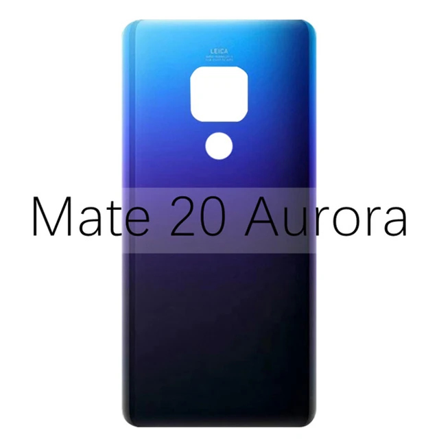 Чехол на заднюю дверь для huawei mate 20 mate 20 Pro 20 Lite крышка на батарейку Задняя стеклянная панель крышка на батарейку mate 20 Замена - Цвет: Mate 20 Aurora