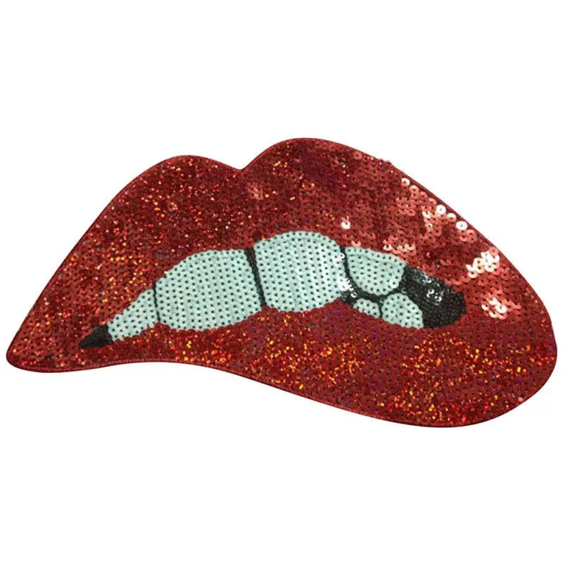 Naughty Red Lips Embroidery Naughty Red Lips Embroidery