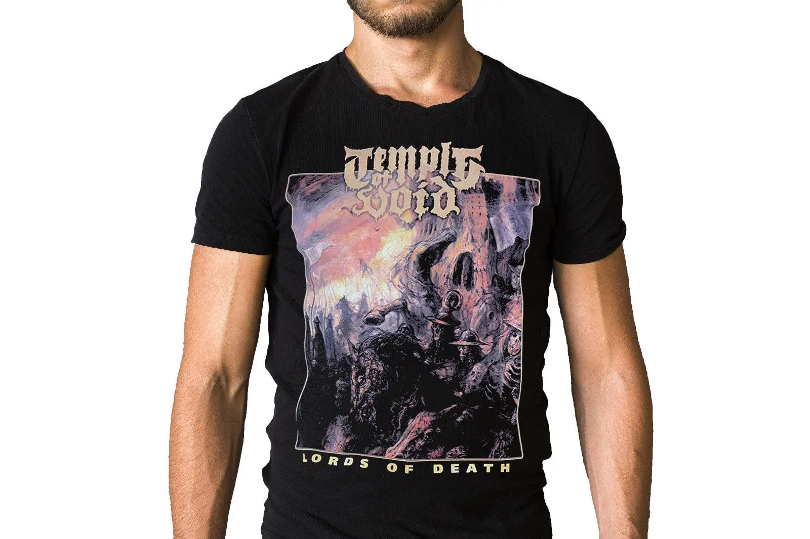 Temple Of Void Lords Of Death 2017 Album Cover T Shirt in T Shirts From 
