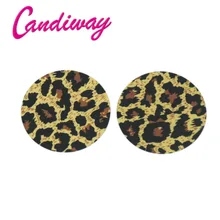 Сексуальная Женская молочная паста, клейкая грудь, леопардовая круглая форма, Пляжное женское эротическое белье, сексуальные наклейки на соски под лифчик, наклейки для женщин