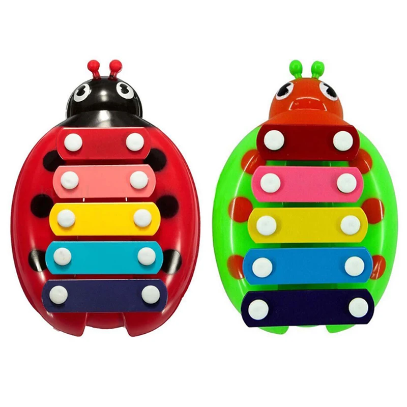 

5-Note Colorful Xylophone Musical Development Toys Education Toy Baby Kids Ladybird Model Xylophone Musical Toy