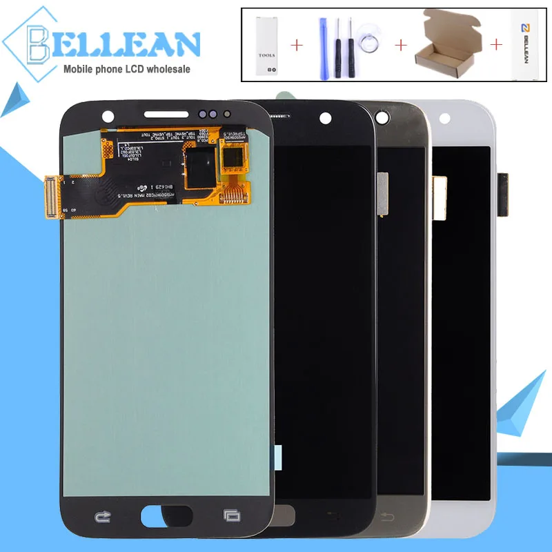 

Catteny 1Pcs S7 LCD For Samsung Galaxy S7 Display G930F G930FD G930S G930L G930 Lcd Touch Screen Digitizer Assembly+HomeButton