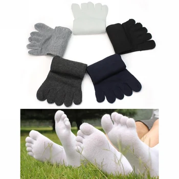 

Newest 5 Pairs Fashion Men Five Fingers Separate Toe Socks Comfortable Warm Hot High Quality Moistureproof Deodorant Mens Socks