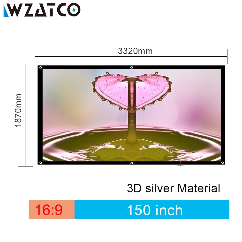 

WZATCO T6 Android 9.0 WIFI Optional 2600lumen 720p HD Portable LED Projector HDMI Support 4K 1080p Home Theater Proyector Beamer