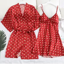 Hxroolrp пижамный комплект Для женщин сексуальные пижамы V-collar Robe-женское белье Слинг пижамы для Для женщин без рукавов Ночная сорочка на бретельках длинный халат C1