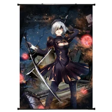 Mxdfafa японский аниме NieR Automata ткань прокрутка стены постер