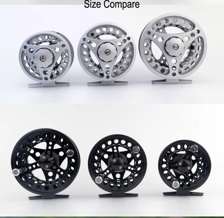 Fly Fishing Reel YZ75-56 78 910 CNC Diecast Machined Aluminum Alloy Fly Reel Large Arbor, LeftRight Handle Changable  (13)