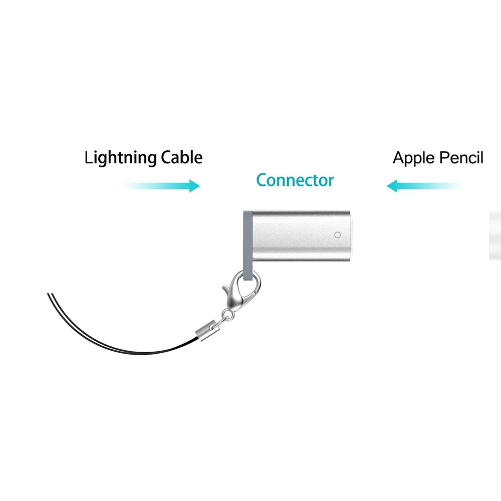 Маленький портативный разъем для зарядного устройства Lightning iPad Pro адаптер Apple