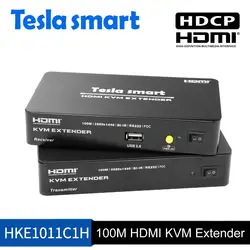 Tesla smart Multi-function HDMI KVM Extender 100 м HDMI KVM + аудио удлинитель по CAT5e/6 (1 удлинитель TX + 1 удлинитель RX)