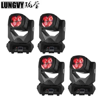 

Free Shipping 4pcs/Lot Amazing Led Stage Lighting Super Beam 4x25W RGBW Moving Head Professional Stage & DJ DMX Disco Light