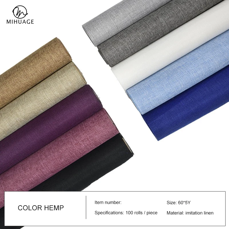 

MiHuaGe 1Pcs 60cm*5code Packing Paper Imitation Linen Solid Color Flower Packaging Paper Holiday Gift Wrapping Supplies