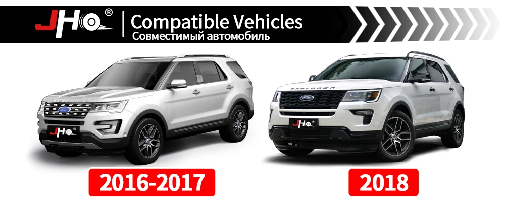 JHO двери анти-ногами пленки наклейки для- Ford Explorer Тонкий углеродного волокна Защитная крышка автомобиля аксессуары для укладки