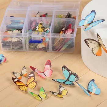 

10pcs/set Mixed Butterfly Edible Glutinous Wafer Rice Paper Cake Cupcake Toppers For Cake Decoration Birthday Wedding