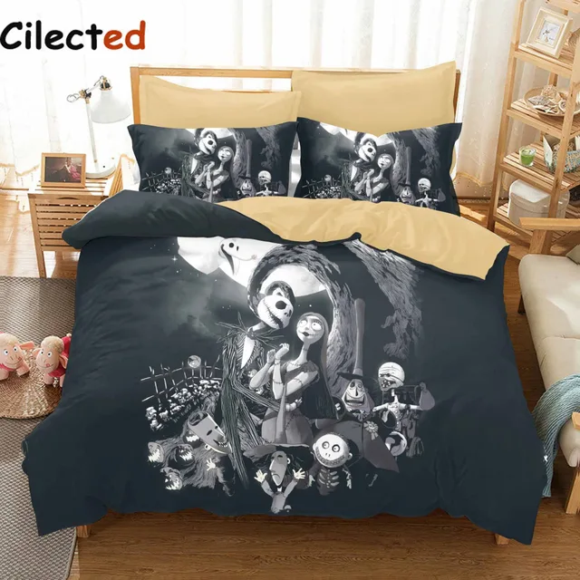 cilected 3d nightmare before christmas bedding set sanding bedding duvet cover set 3pc include bed spread - Nightmare Before Christmas Bedding Queen cilected 3d nightmare before christmas bedding set sanding bedding duvet cover set 3pc include bed spread - Nightmare Before Christmas Bedding Queen