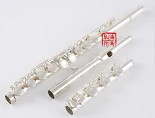 NONAKA C Tune Flute Cupronickel Tube Silver Plated Flute 17 Holes Closed Brand Flute With E Key For Students Musical Instrument