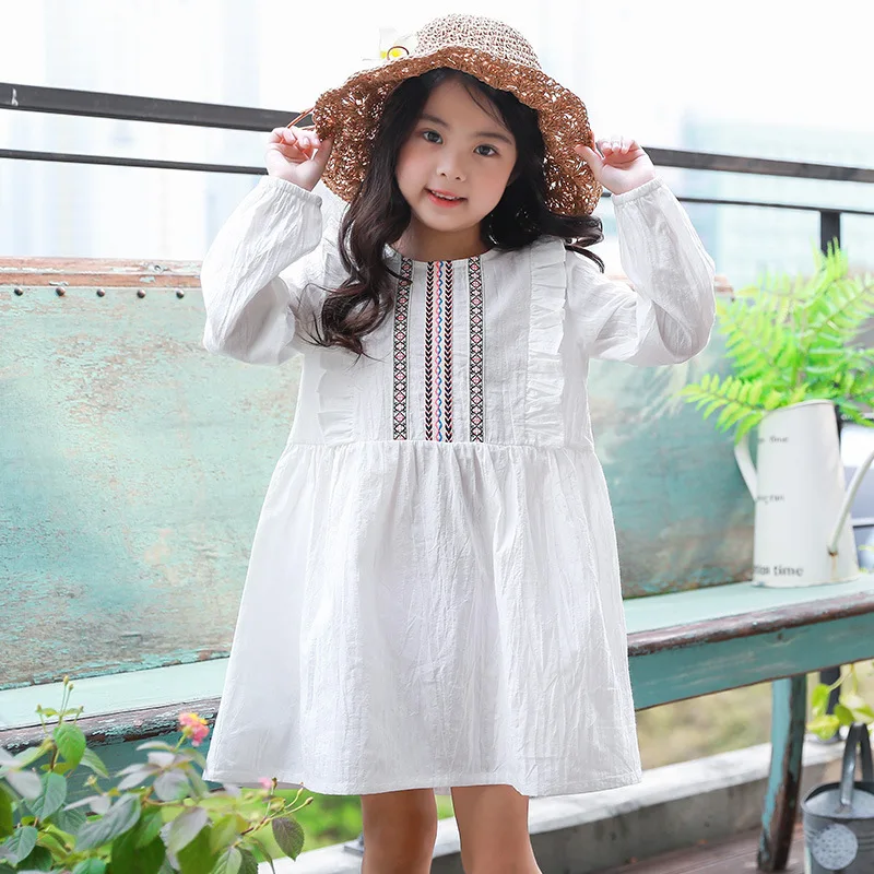 school big girls dresses size 14 10 12 8 long sleeve baby girls clothes