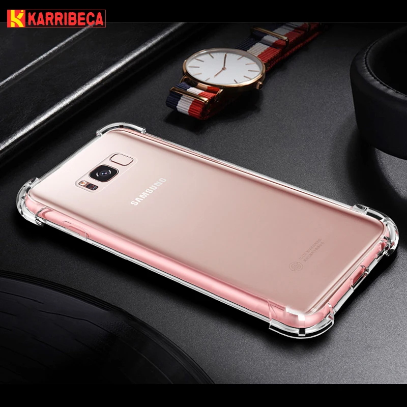 Transparent silicone case samsung s8 s8 plus (1)