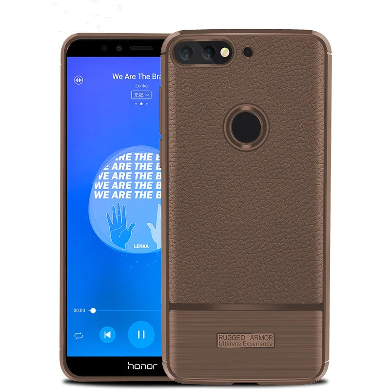 Чехол для Huawei Honor 7A Pro чехлы 7 A роскошный чехол из кожи личи силиконовая Мягкая