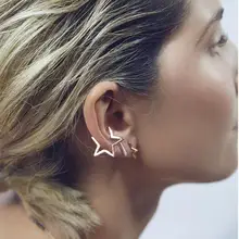 Shuangshuo, новинка, модные серьги со звездами, серьги-гвоздики со звездами для женщин, серьги с геометрическим треугольником, клипсы, подарок на день рождения