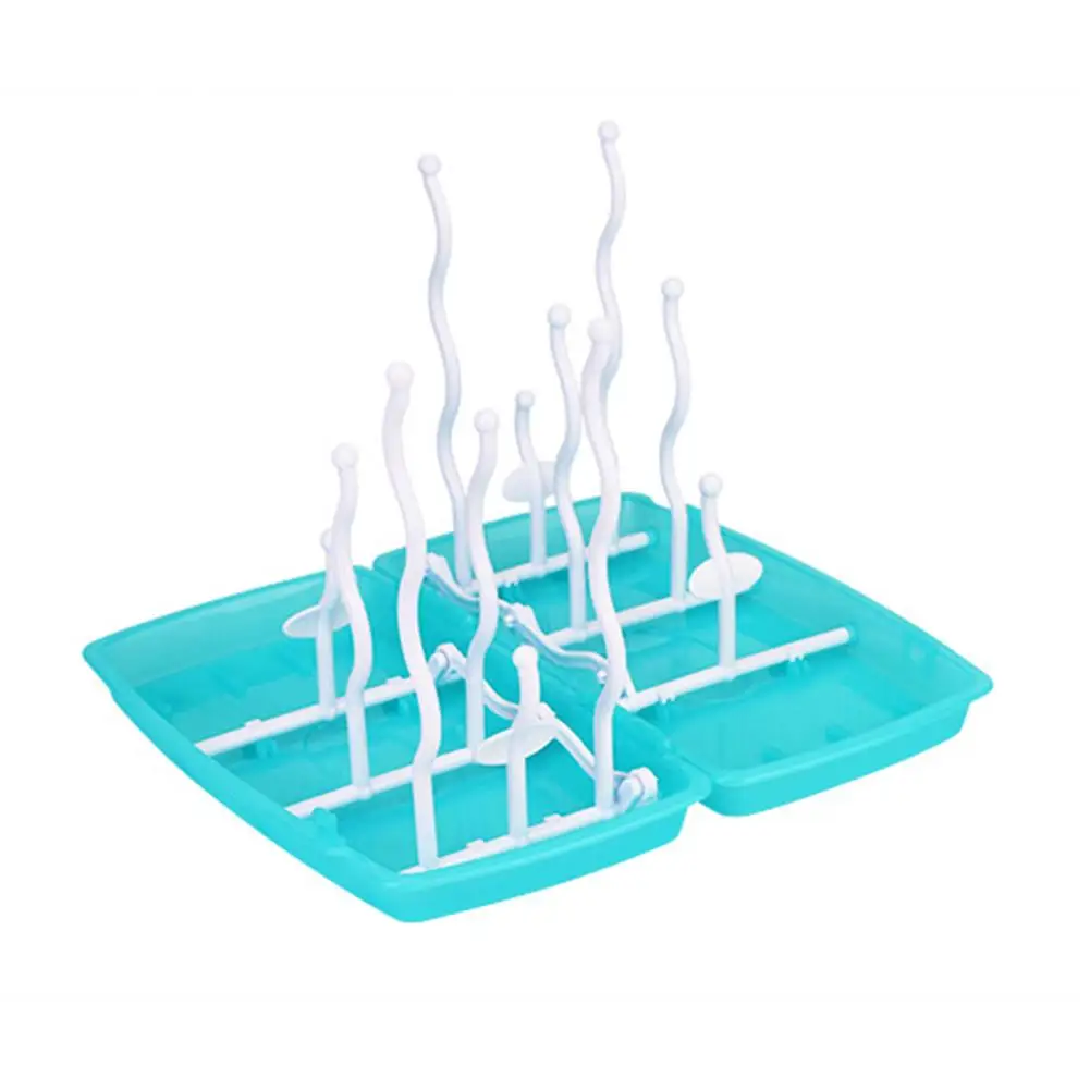 Multifunctional Milk Bottle Hygienic Dual Layer Nipple Cups Foldable Drain Stand Baby Infant Portable Drying Rack | Мать и ребенок