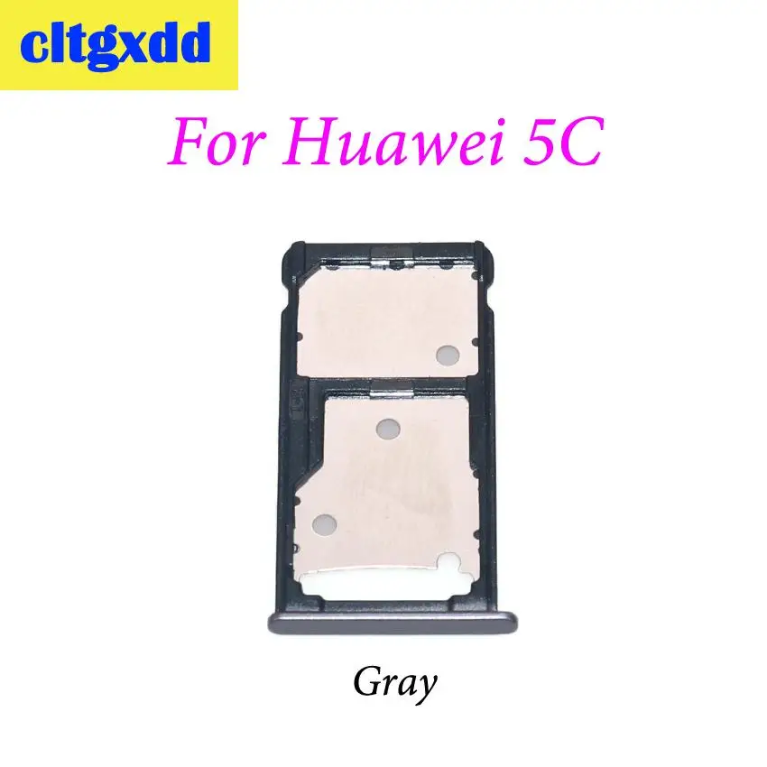 Cltgxdd лоток для sim-карт+ Nano SIM& Micro SD для huawei Honor 5C 5X 6X устройство для чтения sim-карт слот Держатель Замена частей - Цвет: For Huawei 5C Gray