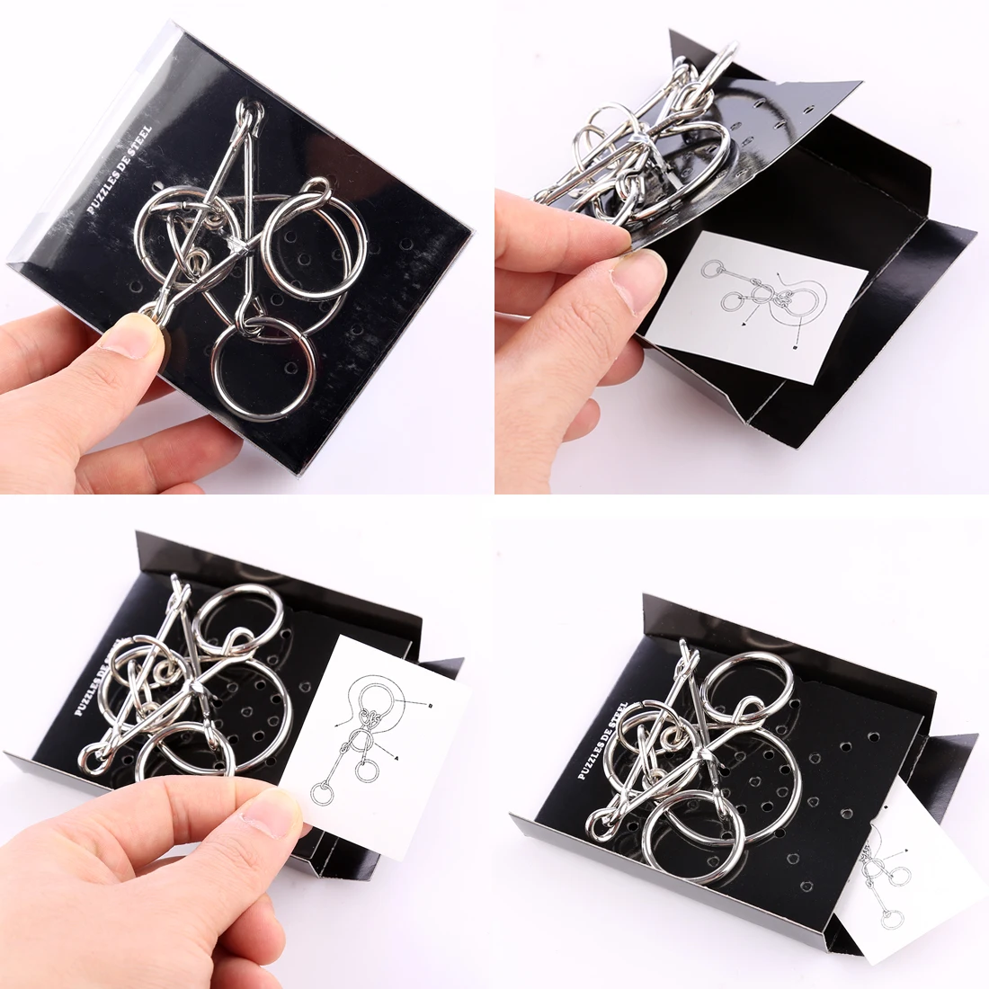 24pcs IQ Metal Puzzle Mind Brain Teaser Magic Wire Puzzles Game Toys for Children Adults Kids 3d Metal Puzzle Creative Gifts 24pcs IQ Metal Puzzle Mind Brain Teaser Magic Wire Puzzles Game Toys for Children Adults Kids 3d Metal Puzzle Creative Gifts