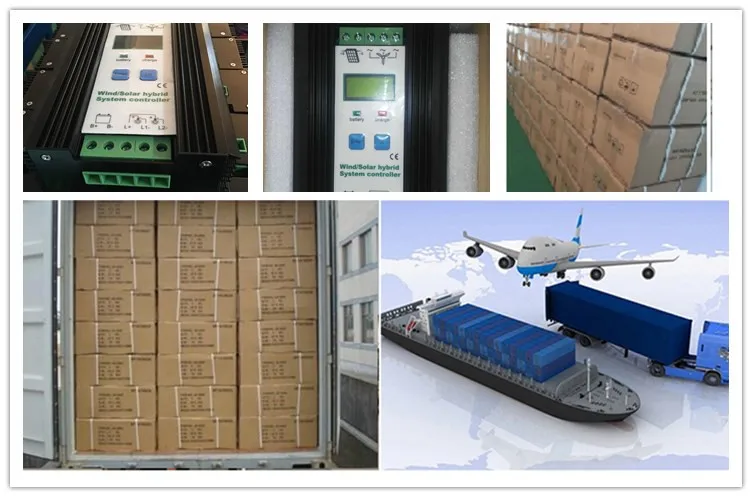 Automático da Turbina Eólica do Controle Solar da Carga do Vento de 500 Carregador Solar 24 Controlador Híbrido W-1200 w 12 v - 6 Controladores solares