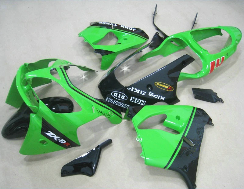 Обтекатели для Kawasaki Ninja Zx9r 2003 2002 02 03 (зеленый) комплект обтекателей гонок + Бесплатная EMS xl74|racing fairings|fairing kitfairing