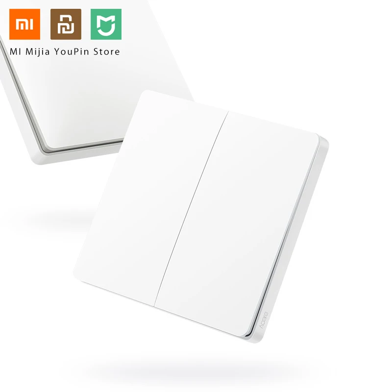 Xiaomi Aqara, умный набор мебели для спальни, приложение, контроль, кондиционер, мат, датчик температуры и влажности, датчик тела, настенная розетка, комплекты для умного дома - Цвет: wireless switch