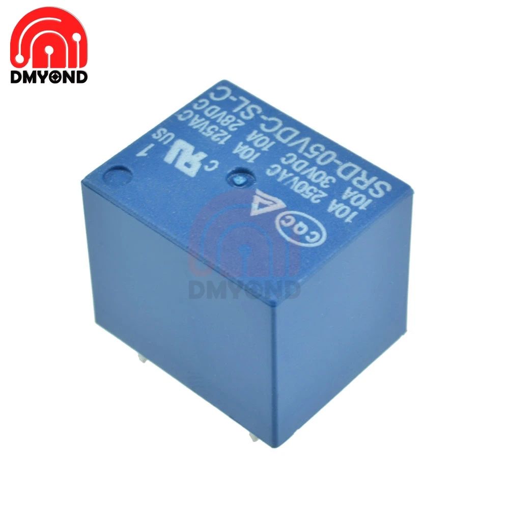 

5pcs 1 Channel 1-CH 5V Relay Module Mini DC Coil Power One-Channel Relay SRD-5VDC-SL-C For SCM Home Appliance Control