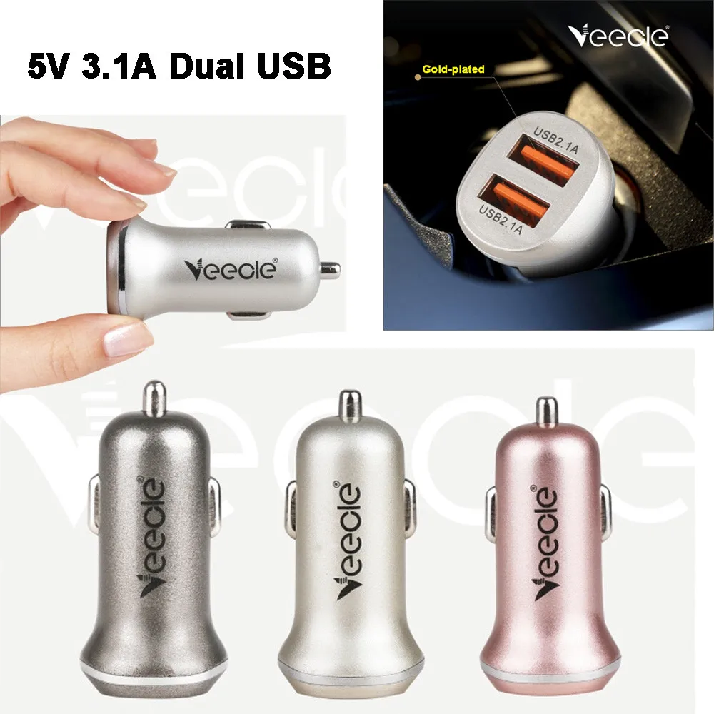 Универсальный двойной 2 портами для автомобильного зарядного устройства Usb