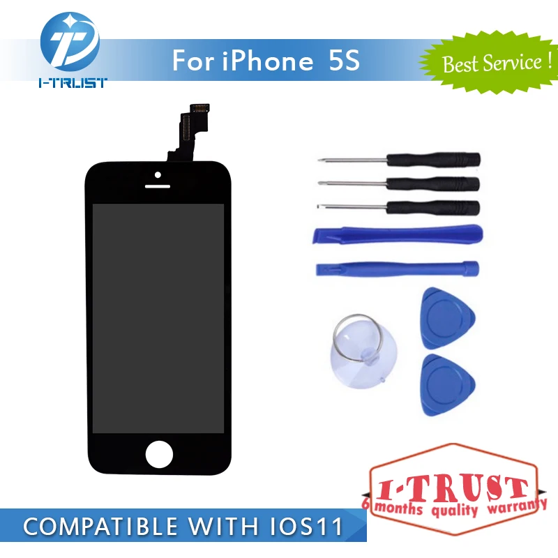 

Grade AAA Quality LCD Display For Apple iPhone 5S LCD Touch Screen Digitizer Assembly+Repair Tools Good Repair Replacement Parts