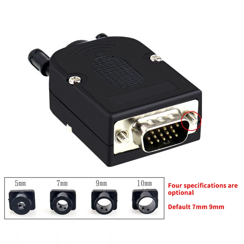 D-SUB DB15 VGA Мужской Женский головка 3 ряда 15 контактный разъем ...