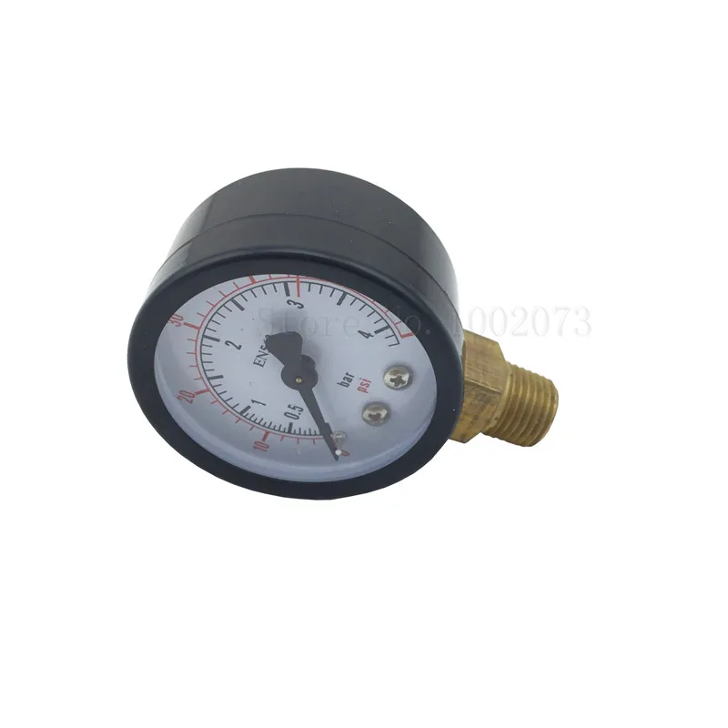 Low Pressure Regulator Gauge, 0 ~ 4 Bar, 0 ~ 60 PSI, Right Hand Thread Co2 Regulator Replacement Parts (3)