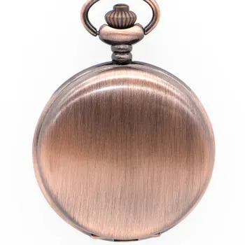 

Fashion Single Open Classic Smooth Steampunk Pocket Watch Men With Fob Necklace Chain Fashion Quartz Watch Mens Womens Gift