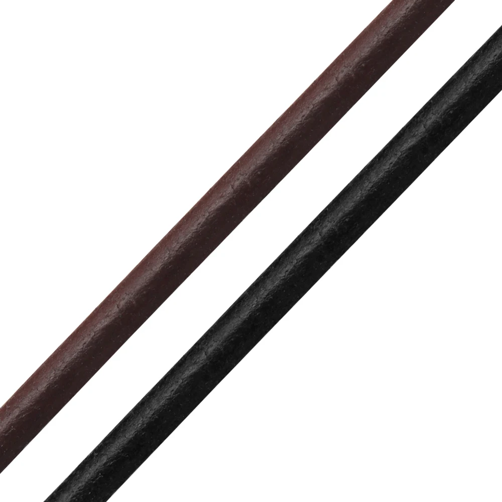

8mm Round Genuine Leather Rope String Uninterrupted Natural Cord For Men Bracelet Jewelry Craft Making DIY Findings Wholesale