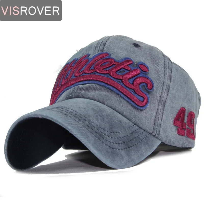 

VISROVER HipHop Fitted Hats Cap Men Women Spring Cottonncasquette Baseball Cap Snapback Summer Grinding Multicolor Gorra hat